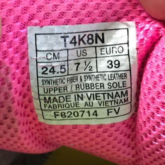 Asics GT-1000 3 Silver/Pink Athletic Running Shoes T4K8N Women’s Size 7.5 - Picture 11 of 12